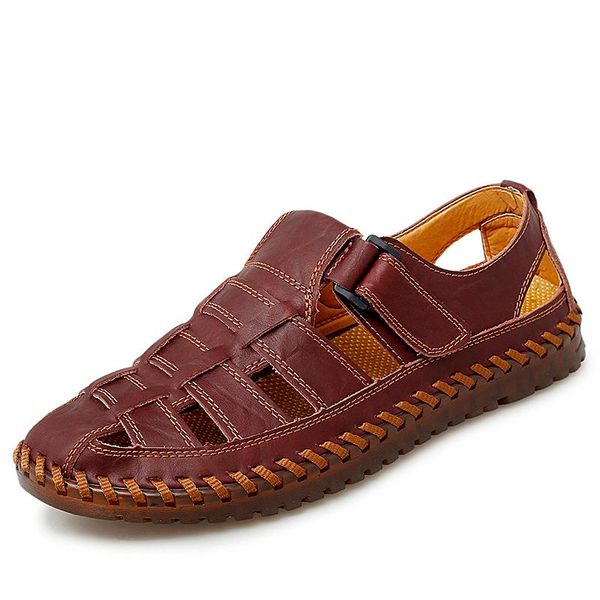 sandals genuine leather roman men's summer business casual shoes outdoor beach wading slippers mens big size 38-47, Black
sandals genuine leather roman men's summer business casual shoes outdoor beach wading slippers mens big size 38-47, Black