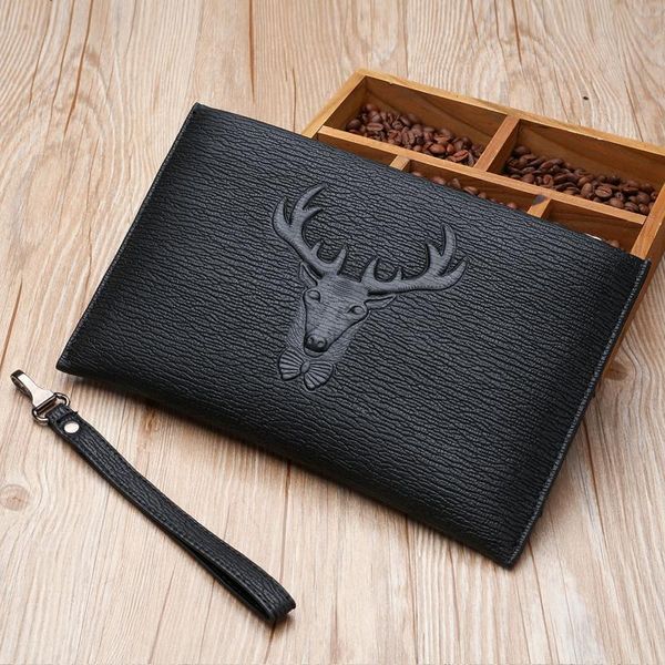 hand bag men's handbag 2021 fashion trendy korean deer head envelope large capacity business leisure man, Red;black
hand bag men's handbag 2021 fashion trendy korean deer head envelope large capacity business leisure man, Red;black
