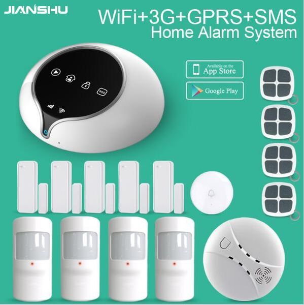 433mhz 3g gsm wifi home security intruder alarm app control smart burglar system with smoke detector sensor systems
433mhz 3g gsm wifi home security intruder alarm app control smart burglar system with smoke detector sensor systems