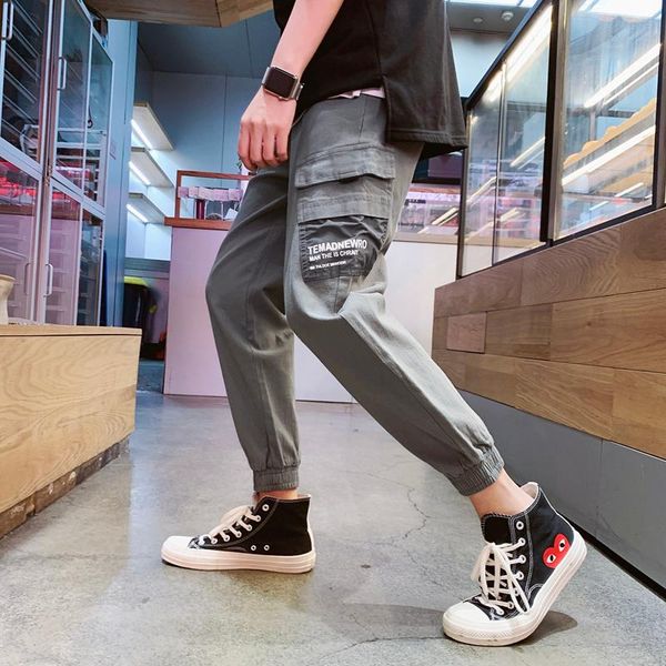 casual fashion spring autumn men's overalls trendy loose sports jogger pants hip hop drawstring, Black
casual fashion spring autumn men's overalls trendy loose sports jogger pants hip hop drawstring, Black