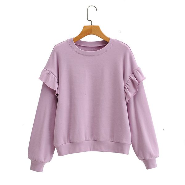 women's 21 autumn long sve ruffle round ne loose sweater pullover purple urban leisure, Black
women's 21 autumn long sve ruffle round ne loose sweater pullover purple urban leisure, Black