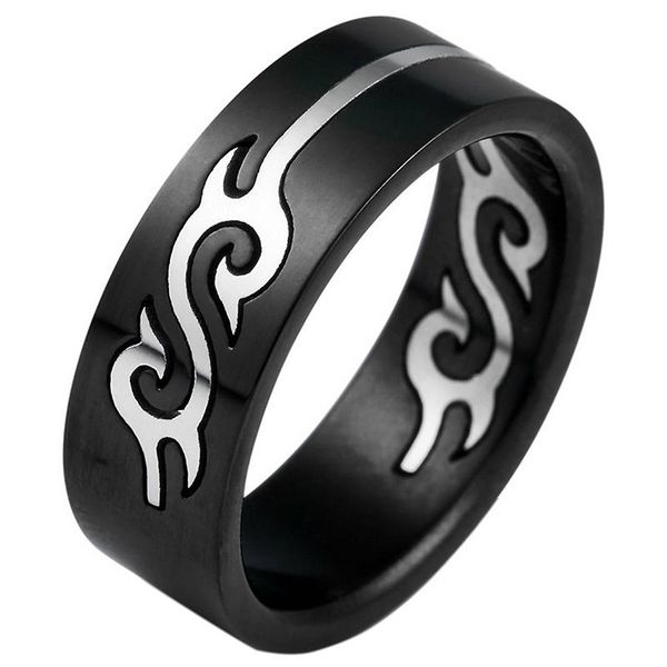 wedding rings stainless steel ring band black hollow openwork dragon retro unique, Slivery;golden
wedding rings stainless steel ring band black hollow openwork dragon retro unique, Slivery;golden