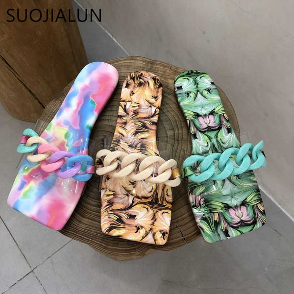suojialun summer women slipper fashion pvc transparent outdoor beach slides chain flat heel casual flip flop big size 41 210630, Black
suojialun summer women slipper fashion pvc transparent outdoor beach slides chain flat heel casual flip flop big size 41 210630, Black