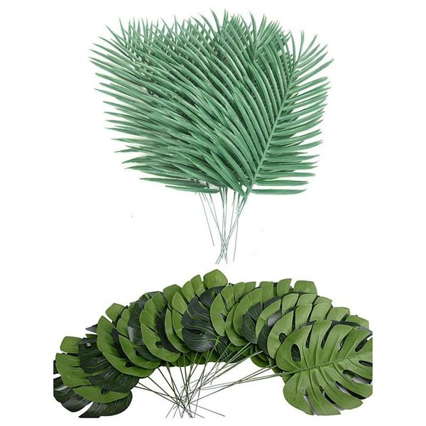 decorative flowers & wreaths 24 counts fake faux artificial tropical palm leaves for home kitchen party decorations or handcrafts 10pcs tre
decorative flowers & wreaths 24 counts fake faux artificial tropical palm leaves for home kitchen party decorations or handcrafts 10pcs tre