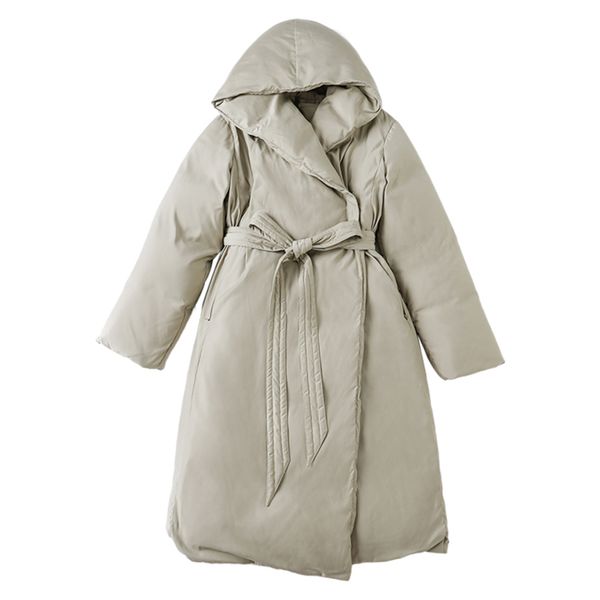 women fashion winter coat thick clothing outerwear hooded long down ets, Black 
women fashion winter coat thick clothing outerwear hooded long down ets, Black