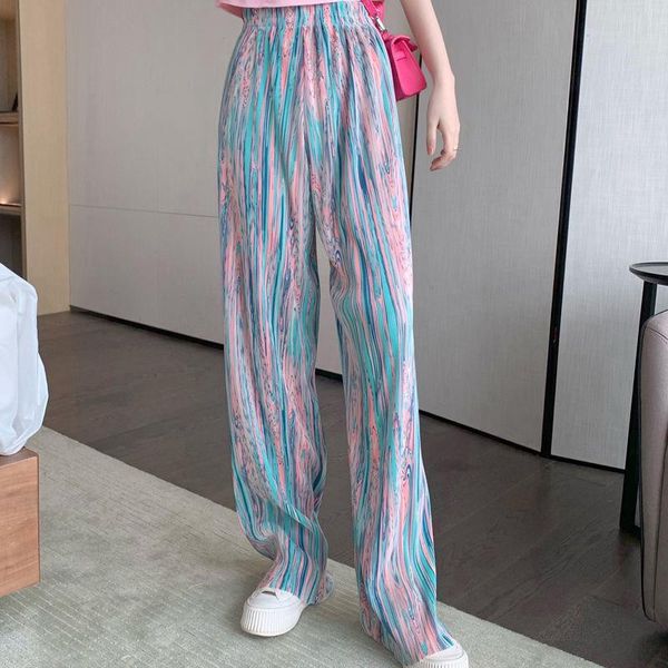 women's pants & capris women 2021 summer ice silk print woman high waist fashion elastic casual trouser pantalones harajuku, Black;white
women's pants & capris women 2021 summer ice silk print woman high waist fashion elastic casual trouser pantalones harajuku, Black;white