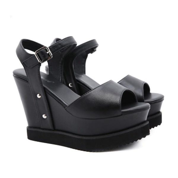 sandals 11cm thick slope heel women's 2021 summer muffin bottom high roman shoes fish mouth, Black
sandals 11cm thick slope heel women's 2021 summer muffin bottom high roman shoes fish mouth, Black