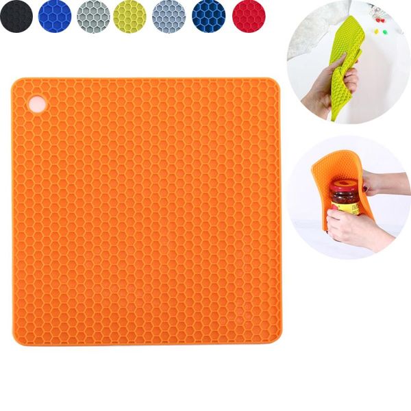 mats & pads food grade silicone placemat square honeycomb non-slip heat-resistant oven mat bowl pad pot holder thicken insulation
mats & pads food grade silicone placemat square honeycomb non-slip heat-resistant oven mat bowl pad pot holder thicken insulation