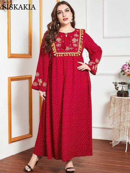 indie folk tassel floral embroidery dot long dress for womnen red autumn 2021 full sleeve arabic muslim turkey clothes 4xl casual dresses, Black;gray
indie folk tassel floral embroidery dot long dress for womnen red autumn 2021 full sleeve arabic muslim turkey clothes 4xl casual dresses, Black;gray