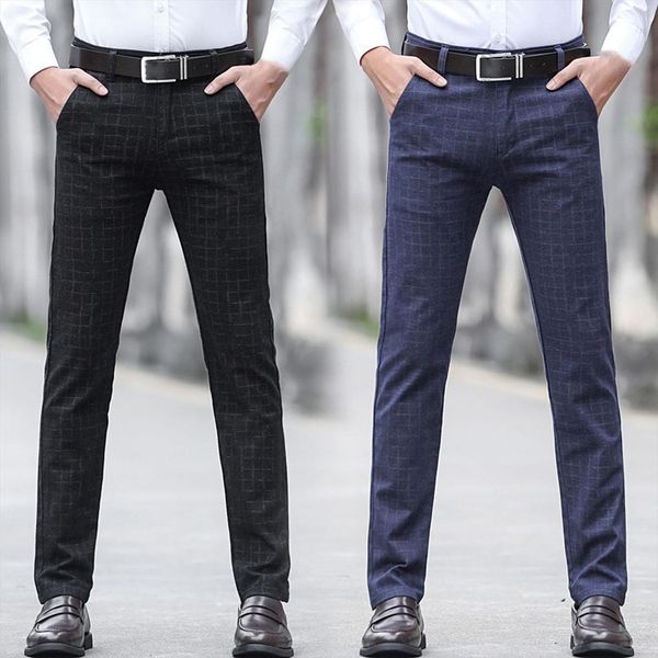slim dress straight style smart women pants suit autumn winter plaid long trousers office pant, Black
slim dress straight style smart women pants suit autumn winter plaid long trousers office pant, Black