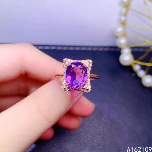 cluster rings exquisite jewelry 925 sterling silver inset with large gemstone women's noble simple amethyst adjustable ring support de, Golden;silver
cluster rings exquisite jewelry 925 sterling silver inset with large gemstone women's noble simple amethyst adjustable ring support de, Golden;silver