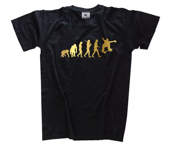 gold edition skater i skateboard longboard skating evolution t-shirt s-xxxl, White;black
gold edition skater i skateboard longboard skating evolution t-shirt s-xxxl, White;black