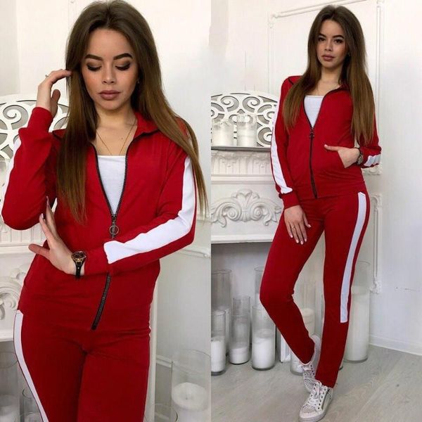 two piece dress women slim sets casual patchwork high waist pants suit solid tracksuits oversize outfiits, White
two piece dress women slim sets casual patchwork high waist pants suit solid tracksuits oversize outfiits, White