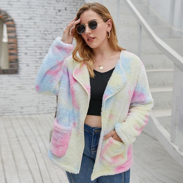 2021 Autumn Oversized Faux Fur Coat Women Tie Dye Teddy Coat Winter Teddy Jacket for Women Fleece Plush Jackets Female Plus Size, Tan;black
2021 Autumn Oversized Faux Fur Coat Women Tie Dye Teddy Coat Winter Teddy Jacket for Women Fleece Plush Jackets Female Plus Size, Tan;black