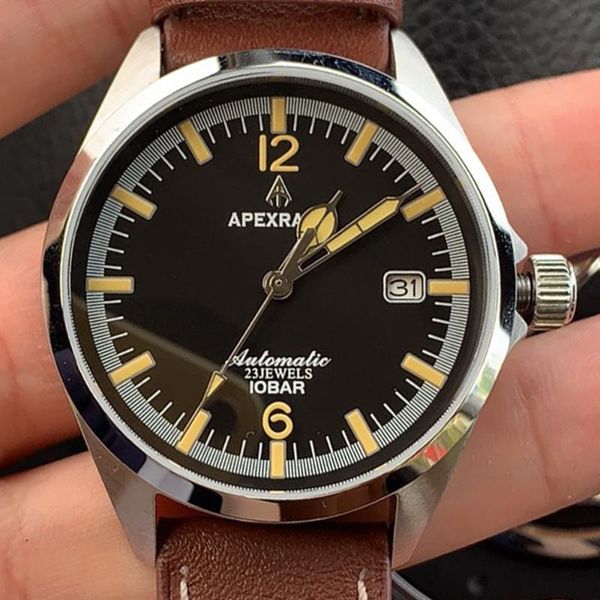 wristwatches nh35 automatic watch men 100m diver mechanical wristwatch sport stainless steel calendar luminous clock relojes para hombre 202, Slivery;brown
wristwatches nh35 automatic watch men 100m diver mechanical wristwatch sport stainless steel calendar luminous clock relojes para hombre 202, Slivery;brown