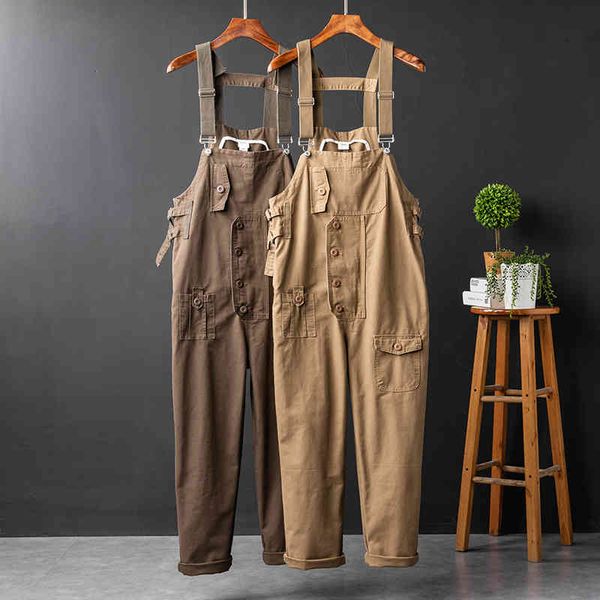 pantjapanese retro straight-leg tooling suspenders and women all-match jumpsuits casual loose multi-pocket overalls for men, Black
pantjapanese retro straight-leg tooling suspenders and women all-match jumpsuits casual loose multi-pocket overalls for men, Black