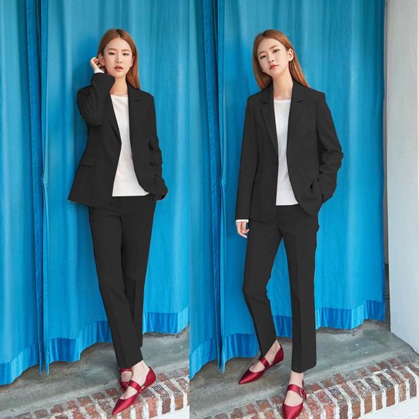 women's two piece pants business suits blazer working suit sets woman office wear pantsuit pink black, White
women's two piece pants business suits blazer working suit sets woman office wear pantsuit pink black, White