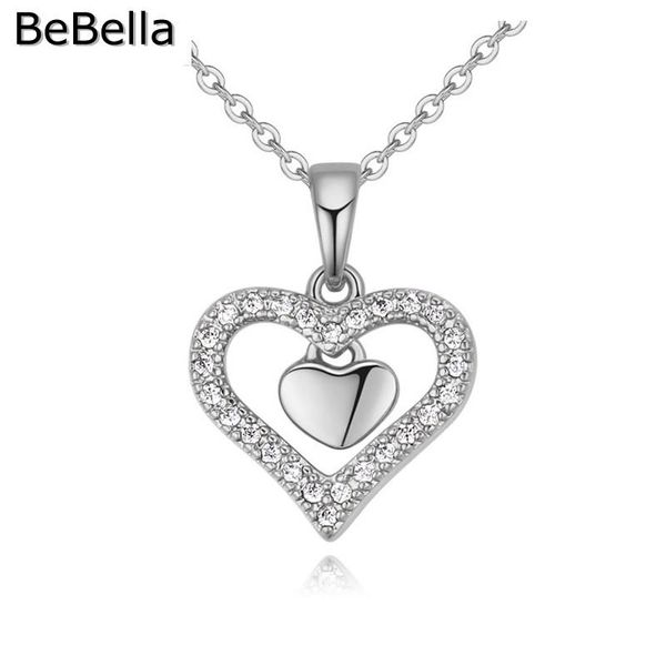 pendant necklaces bebella rose gold color plated heart necklace with cubic zirconia fashion jewelry for women girls girlfriend gift, Silver
pendant necklaces bebella rose gold color plated heart necklace with cubic zirconia fashion jewelry for women girls girlfriend gift, Silver
