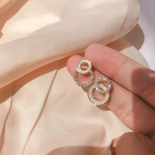 dangle & chandelier 2021 trendy double round shining dorp earrings for women vintage jewelry modern party wedding bridal accessories, Silver
dangle & chandelier 2021 trendy double round shining dorp earrings for women vintage jewelry modern party wedding bridal accessories, Silver