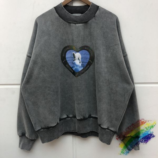 hoodies heavy fabric polar bear printing we11done sweatshirts men women welldone crewneck hoodie pullovers, Black
hoodies heavy fabric polar bear printing we11done sweatshirts men women welldone crewneck hoodie pullovers, Black
