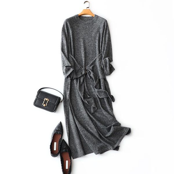 casual dresses 2021 winter styles cashmere wool long women elegant warm thick pullovers knitted female crew neck sweaters with belt, Black;gray
casual dresses 2021 winter styles cashmere wool long women elegant warm thick pullovers knitted female crew neck sweaters with belt, Black;gray