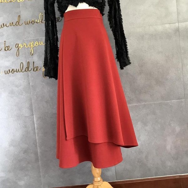 skirts women 2021 summer formal high-waist irregular skirt office lady mid-calf length ladies elegant wool femme falda f415, Black
skirts women 2021 summer formal high-waist irregular skirt office lady mid-calf length ladies elegant wool femme falda f415, Black