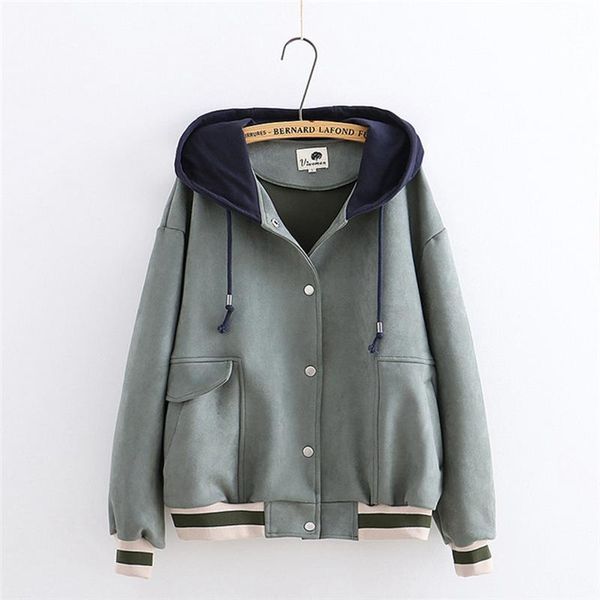 women's jackets 2021 spring autumn korean fashion girls casual baseball uniform jacket loose high junior school students suede outer1b, Black;brown
women's jackets 2021 spring autumn korean fashion girls casual baseball uniform jacket loose high junior school students suede outer1b, Black;brown