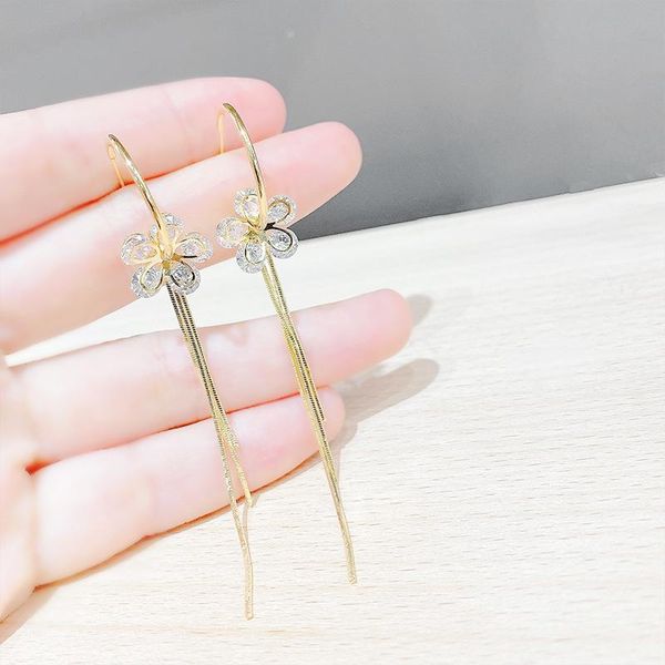arrival s925 silver needle flower drop earrings for women 14k real gold jewelry zircon long tassel dangle & chandelier
arrival s925 silver needle flower drop earrings for women 14k real gold jewelry zircon long tassel dangle & chandelier