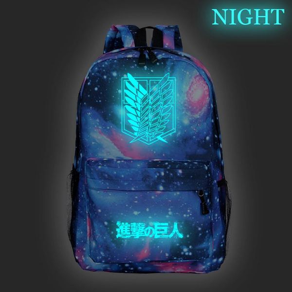 backpack beautiful attack on titan luminous students boys girls school bag fashion men women teens daily
backpack beautiful attack on titan luminous students boys girls school bag fashion men women teens daily
