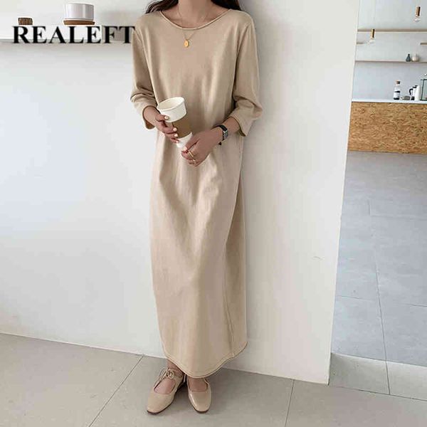 minimalist cashmere women's long dresses high waist o-neck fashionable female chic loose dress spring autumn 210428, Black;gray
minimalist cashmere women's long dresses high waist o-neck fashionable female chic loose dress spring autumn 210428, Black;gray