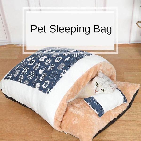 winter warm cat bed portable removable plush soft pet sleeping bag puppy kennel nest cushion cute thicken kitten cave house beds & furniture 
winter warm cat bed portable removable plush soft pet sleeping bag puppy kennel nest cushion cute thicken kitten cave house beds & furniture