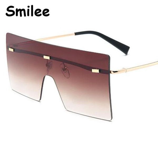 sunglasses brand designer fashion rimless gradient sun glasses for women 2021 super cute brown retro ladies big rectangle shades, White;black
sunglasses brand designer fashion rimless gradient sun glasses for women 2021 super cute brown retro ladies big rectangle shades, White;black