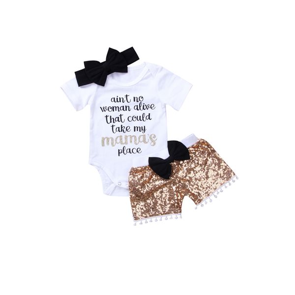 3pcs fashion casual newborn infant baby girls cotton long sleeve o-neck covered button letter romper sequin shorts headband, White
3pcs fashion casual newborn infant baby girls cotton long sleeve o-neck covered button letter romper sequin shorts headband, White