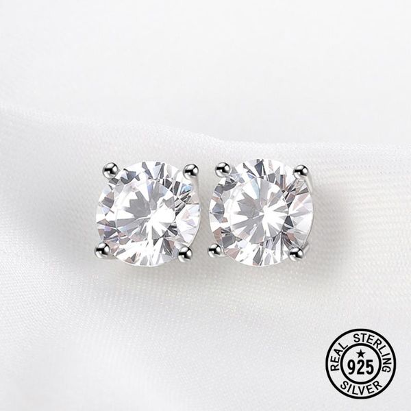 stud 925 sterling silver earrings for women cubic zirconia round 4.0mm to 7.0mm simple gifts classic fine jewelry, Golden;silver
stud 925 sterling silver earrings for women cubic zirconia round 4.0mm to 7.0mm simple gifts classic fine jewelry, Golden;silver