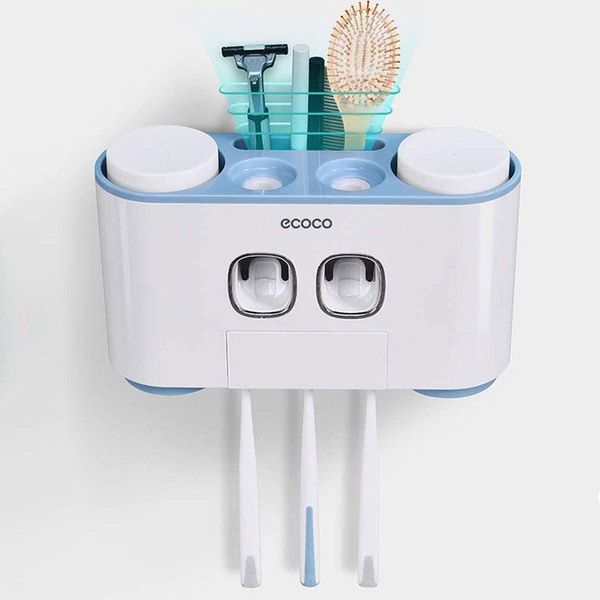 toothbrush holders ecoco automatic toothpaste squeezer wall-mounted dustproof dispenser holder household bathroom accessories
toothbrush holders ecoco automatic toothpaste squeezer wall-mounted dustproof dispenser holder household bathroom accessories