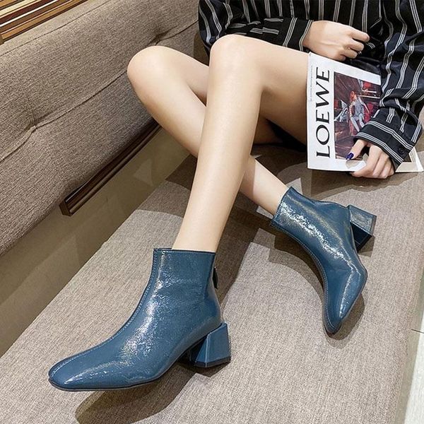 dress shoes women short boots pu zipper ladies elegant square toe mid heels female ankle with fur fashion 2021 autumn winter, Black
dress shoes women short boots pu zipper ladies elegant square toe mid heels female ankle with fur fashion 2021 autumn winter, Black