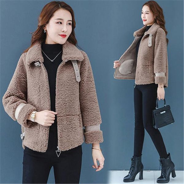 fashion lamb wool jacket ladies winter coats korean loose short jackets women outerwear g618 women's, Black;brown
fashion lamb wool jacket ladies winter coats korean loose short jackets women outerwear g618 women's, Black;brown