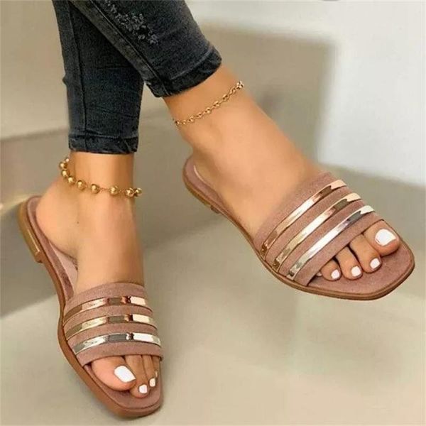 slippers 2021 solid color pu open toe metal strap decoration flat heel comfortable all-match fashionable casual ladies sandals zz051, Black
slippers 2021 solid color pu open toe metal strap decoration flat heel comfortable all-match fashionable casual ladies sandals zz051, Black