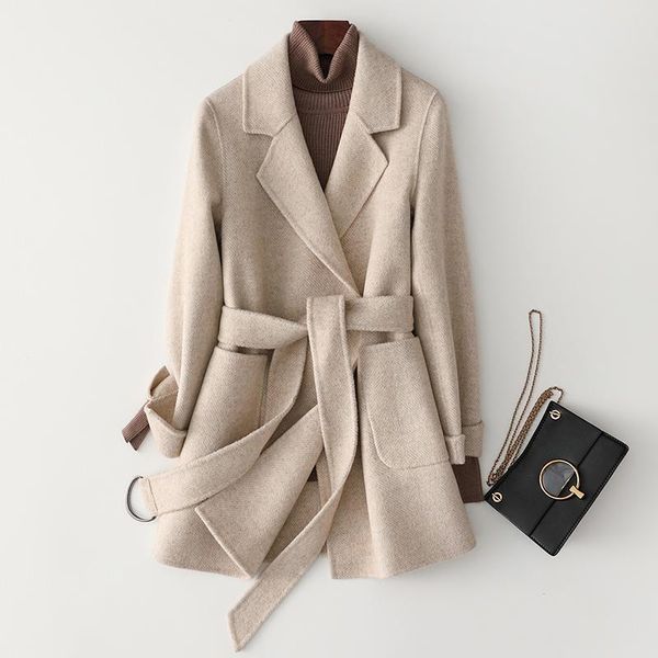 women's wool & blends 2021 women autumn winter vintage coat ladies stripted sashes notched long sleeve jackets female casual loose oute, Black
women's wool & blends 2021 women autumn winter vintage coat ladies stripted sashes notched long sleeve jackets female casual loose oute, Black