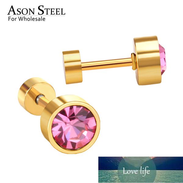 asonsteel anti-allergy round crystal earring for women stainless steel ab/red/blue/pink color screw stud earring collier bijoux factory pric, Golden;silver
asonsteel anti-allergy round crystal earring for women stainless steel ab/red/blue/pink color screw stud earring collier bijoux factory pric, Golden;silver