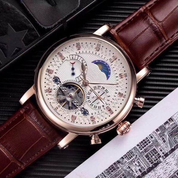 wristwatches fashion swiss watch leather tourbillon automatic men wristwatch mechanical steel watches relogio masculino clock, Slivery;brown
wristwatches fashion swiss watch leather tourbillon automatic men wristwatch mechanical steel watches relogio masculino clock, Slivery;brown