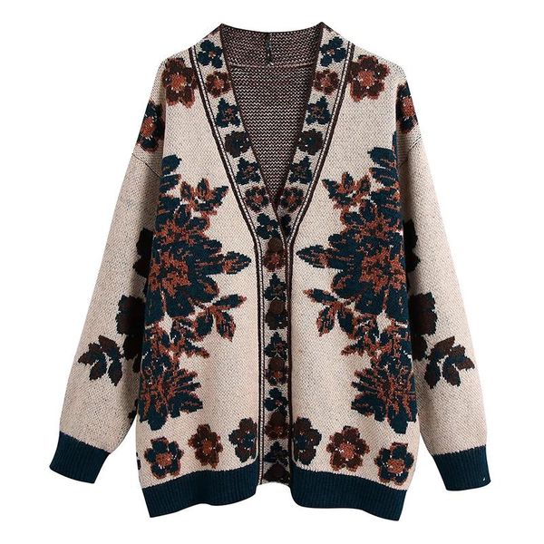 women's knits & tees european and american style 2021 spring summer jacquard knitted long coat ladies sweater retro autumn winter, White
women's knits & tees european and american style 2021 spring summer jacquard knitted long coat ladies sweater retro autumn winter, White