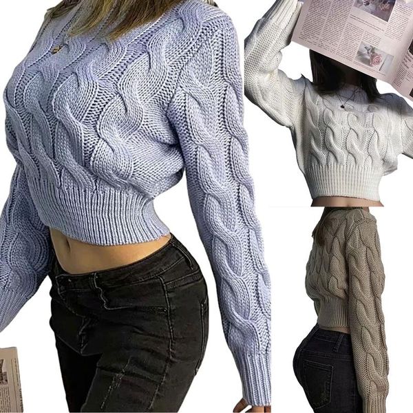 women's sweaters women\u2021s casual long sleeve sweater fashion solid color loose short style knitted twist beautiful, White;black
women's sweaters women\u2021s casual long sleeve sweater fashion solid color loose short style knitted twist beautiful, White;black