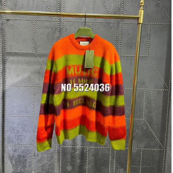 women's sweaters 2021 casual stripe winter mohair sweater women knitted o-neck pullover long sleeve loose jumper, White;black
women's sweaters 2021 casual stripe winter mohair sweater women knitted o-neck pullover long sleeve loose jumper, White;black