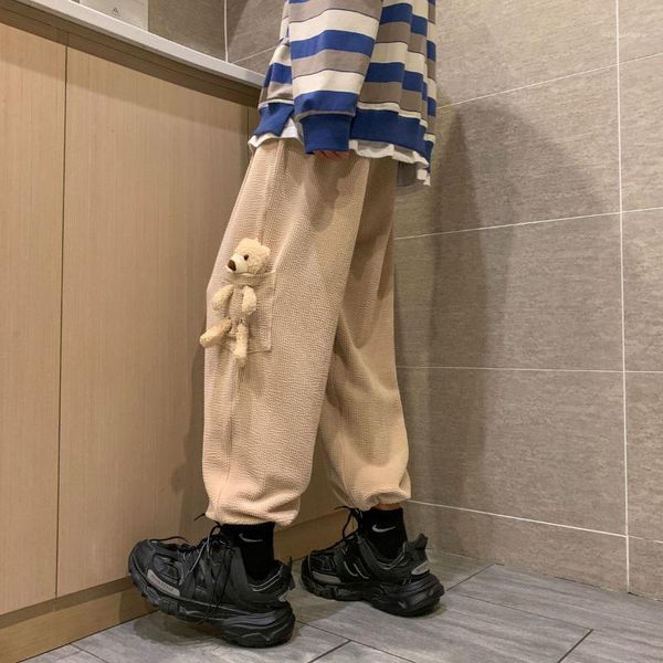 men's corduroy fabric plush loose casual pants 4 color wide leg cargo military style trousers streetwear sweatpants, Black
men's corduroy fabric plush loose casual pants 4 color wide leg cargo military style trousers streetwear sweatpants, Black