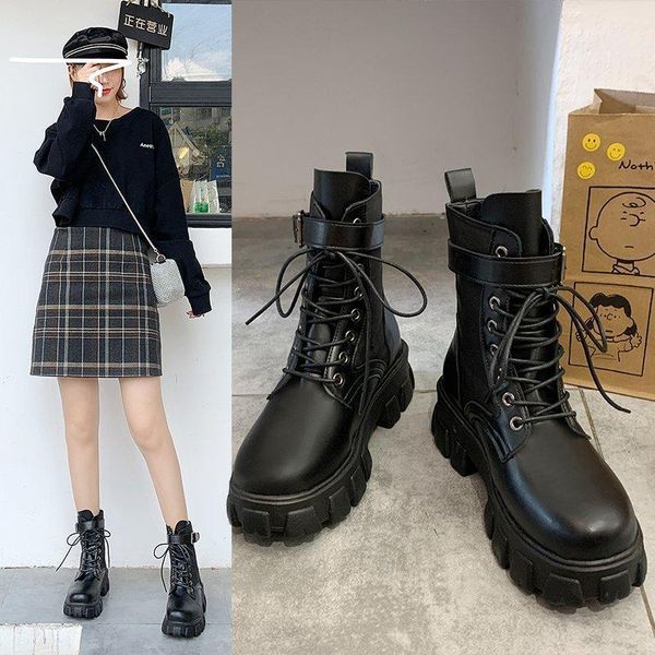 boots 2021 british style platform female online influencer skinny square heel belt buckle short tide, Black
boots 2021 british style platform female online influencer skinny square heel belt buckle short tide, Black