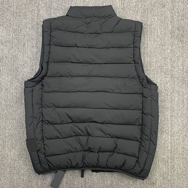 

2021FW Winter new thickened heater vest white duck down sleeveless jacket European and American plus Color black size M L XL XXL 3XL  5XL, Black 9820