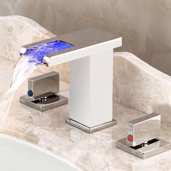 bathroom sink faucets faucet basin white brass 3 holes double handle led luxury bathbasin bathtub tap and cold mixer water
bathroom sink faucets faucet basin white brass 3 holes double handle led luxury bathbasin bathtub tap and cold mixer water