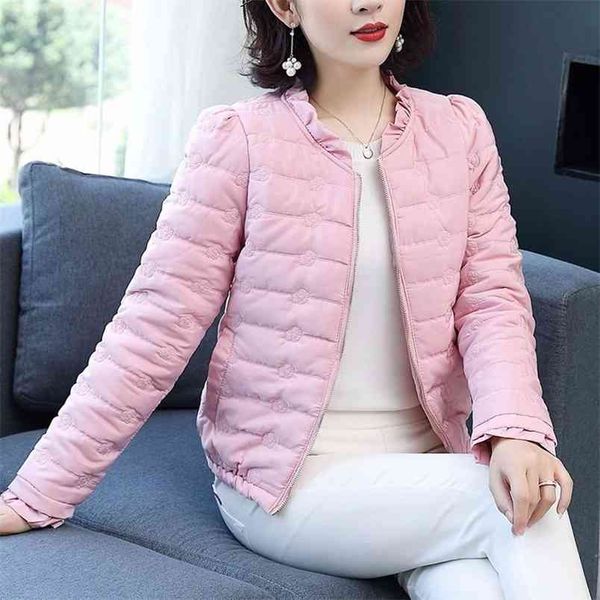 autumn winter fashion women coat ultra light short jacket ruffles female cotton padded embroidery casual basic d299 210512, Black
autumn winter fashion women coat ultra light short jacket ruffles female cotton padded embroidery casual basic d299 210512, Black