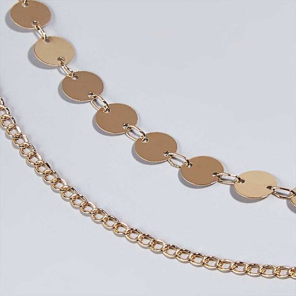 chokers 2021 double-layer simple personality necklace temperament sequin minimalist exquisite accessories for girls collares para muje, Golden;silver
chokers 2021 double-layer simple personality necklace temperament sequin minimalist exquisite accessories for girls collares para muje, Golden;silver